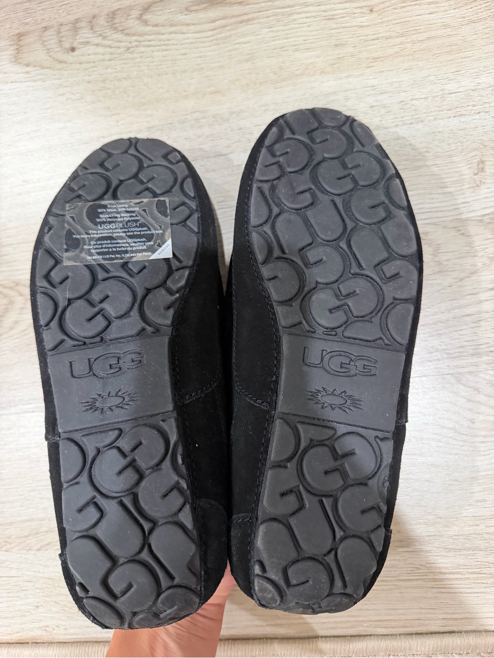 UGG Men’s Black Suede Slip-On Drivers - Picture 4 of 5